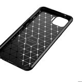 Oppo Reno 4 Lite Uyumlu Kılıf Ultra Slim Fit Karbon Silikon