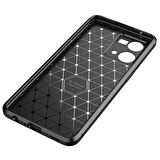 Oppo Reno 7 4G Uyumlu Kılıf Ultra Slim Fit Karbon Silikon