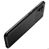 Samsung Galaxy A03 Uyumlu Kılıf Ultra Slim Fit Karbon Silikon