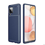 Samsung Galaxy A12 Uyumlu Kılıf Ultra Slim Fit Karbon Silikon