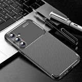 Samsung Galaxy A35 Uyumlu Kılıf Ultra Slim Fit Karbon Silikon