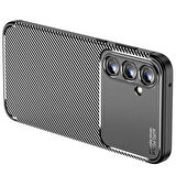 Samsung Galaxy A35 Uyumlu Kılıf Ultra Slim Fit Karbon Silikon