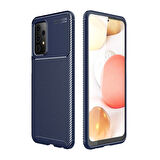 Samsung Galaxy A52 Uyumlu Kılıf Ultra Slim Fit Karbon Silikon