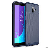 Samsung Galaxy J6 Plus Uyumlu Kılıf Ultra Slim Fit Karbon Silikon