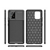 Samsung Galaxy S10 Lite Uyumlu Kılıf Ultra Slim Fit Karbon Silikon