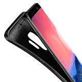 Samsung Galaxy S9 Uyumlu Kılıf Ultra Slim Fit Karbon Silikon