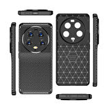 Xiaomi Mi 13 Ultra Uyumlu Kılıf Ultra Slim Fit Karbon Silikon