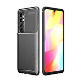 Xiaomi Mi Note 10 Lite Uyumlu Kılıf Ultra Slim Fit Karbon Silikon