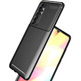 Xiaomi Mi Note 10 Lite Uyumlu Kılıf Ultra Slim Fit Karbon Silikon