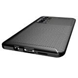 Xiaomi Mi Note 10 Lite Uyumlu Kılıf Ultra Slim Fit Karbon Silikon