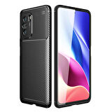 Xiaomi Poco F3 Uyumlu Kılıf Ultra Slim Fit Karbon Silikon