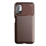 Xiaomi Redmi Note 10 5G Uyumlu Kılıf Ultra Slim Fit Karbon Silikon
