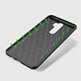 Xiaomi Redmi Note 8 Pro Uyumlu Kılıf Ultra Slim Fit Karbon Silikon