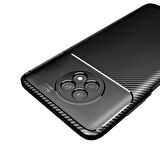 Xiaomi Redmi Note 9T Uyumlu Kılıf Ultra Slim Fit Karbon Silikon
