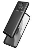 Xiaomi Redmi Note 9T Uyumlu Kılıf Ultra Slim Fit Karbon Silikon