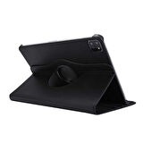 Apple iPad Air 10.9 2020 (4.Nesil) Uyumlu Kılıf Mikrofiber Astarlı Suni Deri 360 Derece Dönebilen Standlı Tablet Kılıfı