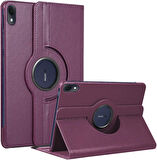 Huawei MatePad 11 2023 Uyumlu Kılıf Mikrofiber Astarlı Suni Deri 360 Derece Dönebilen Standlı Tablet Kılıfı