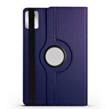 Lenovo M11 TB-330FU Uyumlu Kılıf Mikrofiber Astarlı Suni Deri 360 Derece Dönebilen Standlı Tablet Kılıfı