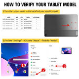 Lenovo Tab M10 Plus TB-125F-TB-128F 3.Nesil Uyumlu Kılıf Mikrofiber Astarlı Suni Deri 360 Derece Dönebilen Standlı Tablet Kılıfı