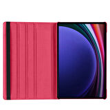 Samsung Galaxy Tab S9 Ultra SM-X910 Uyumlu Kılıf Mikrofiber Astarlı Suni Deri 360 Derece Dönebilen Standlı Tablet Kılıfı