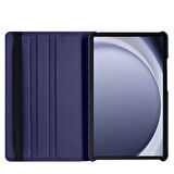 Samsung Galaxy Tab A9 Plus SM-X210 Uyumlu Kılıf Mikrofiber Astarlı Suni Deri 360 Derece Dönebilen Standlı Tablet Kılıfı