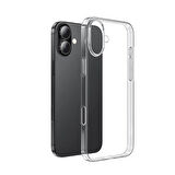 Apple iPhone 16 Uyumlu Kılıf Esnek Ultra Koruyucu Şeffaf Silikon Flexible transparent Case Silicone Case