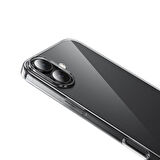 Apple iPhone 16 Uyumlu Kılıf Esnek Ultra Koruyucu Şeffaf Silikon Flexible transparent Case Silicone Case