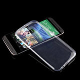 HTC One M8 Uyumlu Kılıf Esnek Ultra Koruyucu Şeffaf Silikon Flexible transparent Case Silicone Case