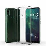 Huawei P Smart Z Uyumlu Kılıf Esnek Ultra Koruyucu Şeffaf Silikon Flexible transparent Case Silicone Case