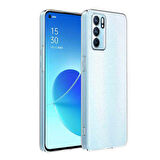 Oppo Reno 6 4G Uyumlu Kılıf Esnek Ultra Koruyucu Şeffaf Silikon Flexible transparent Case Silicone Case