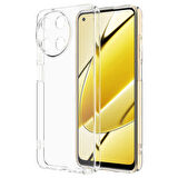 Realme 11 4G Uyumlu Kılıf Esnek Ultra Koruyucu Şeffaf Silikon Flexible transparent Case Silicone Case