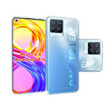 Realme 8 Pro Uyumlu Kılıf Esnek Ultra Koruyucu Şeffaf Silikon Flexible transparent Case Silicone Case