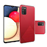 Samsung Galaxy A02S Uyumlu Kılıf Esnek Ultra Koruyucu Şeffaf Silikon Flexible transparent Case Silicone Case