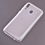 Samsung Galaxy M20 Uyumlu Kılıf Esnek Ultra Koruyucu Şeffaf Silikon Flexible transparent Case Silicone Case