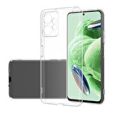 Xiaomi Redmi Note 12 4G Uyumlu Kılıf Esnek Ultra Koruyucu Şeffaf Silikon Flexible transparent Case Silicone Case