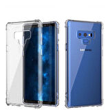 Samsung Galaxy Note 9 Uyumlu Kılıf Şeffaf Köşelerde Darbelere Karşı Ultra Kalınlaştırılmış Darbe Korumalı Strong Cover
