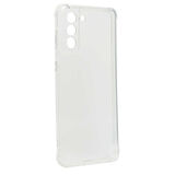 Samsung Galaxy S21 Plus Uyumlu Kılıf Kılıf Şeffaf Köşelerde Darbelere Karşı Ultra Kalınlaştırılmış Darbe Korumalı Strong Cover