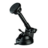 Araba Araç İçi Telefon Tutucu Uzatılabilir Kollu Güçlü Vantuzlu 360° Dönen Sarsılmaz Manyetik Tutucu