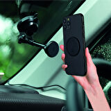 Araba Araç İçi Telefon Tutucu Uzatılabilir Kollu Güçlü Vantuzlu 360° Dönen Sarsılmaz Manyetik Tutucu