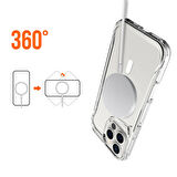 Apple iPhone 14 Pro Uyumlu Kılıf Magsafe Şarj Destekli, Darbelere Dayanıklı Airbag Tasarım Kapak