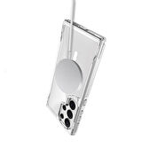 Samsung Galaxy S24 Ultra Uyumlu Kılıf Magsafe Şarj Destekli Darbelere Dayanıklı Airbag Tasarım Kapak