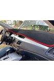 2008+ Modellerine Uygun Renault Laguna Torpido Koruma Halısı Kenar Renk Kırmızı