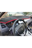 2008+ Modellerine Uygun Renault Laguna Torpido Koruma Halısı Kenar Renk Kırmızı
