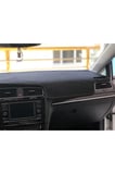 Volkswagen Golf 7 Uyumlu Modellerine Uygun Torpido Koruma Halısı Siyah Kenar Renk Siyah