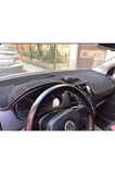 2002-2009 Modellerine Uygun Volkswagen Polo Torpido Koruma Halısı Siyah Kenar Renk Siyah