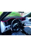 2008-2013 Modellerine Uygun Skoda Fabia Torpido Koruma Halısı Siyah Kenar Renk Kırmızı