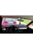 Renault 12 Modellerine Uygun Torpido Koruma Halısı Siyah Kenar Renk Kırmızı