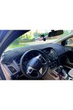 2011-2015 Modellerine Uygun Ford Focus 3 Torpido Koruma Halısı Siyah Kenar Renk Siyah