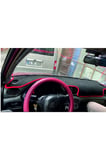 2000-2003 Modellerine Uygun Hyundai Accent Torpido Koruma Halısı Kenar Renk Kırmızı
