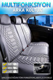 Kia Sorento 2009-2014 Uyumlu Lüx Deri Oto Koltuk Kılıfı Ön Arka Takım Set RYL Serisi FÜME